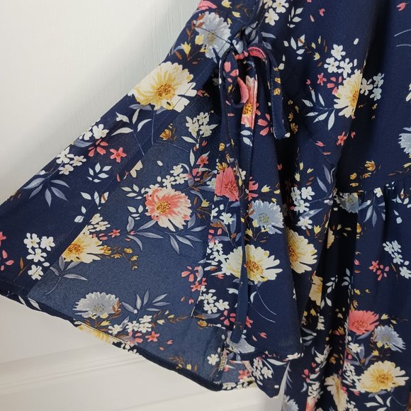 Umgee Women's Navy Floral The Alice Dress Size L - Picture 7 of 10